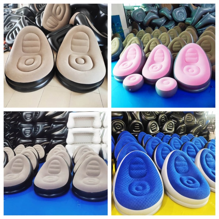  Inflatable Sofa Chair with Foot Stool