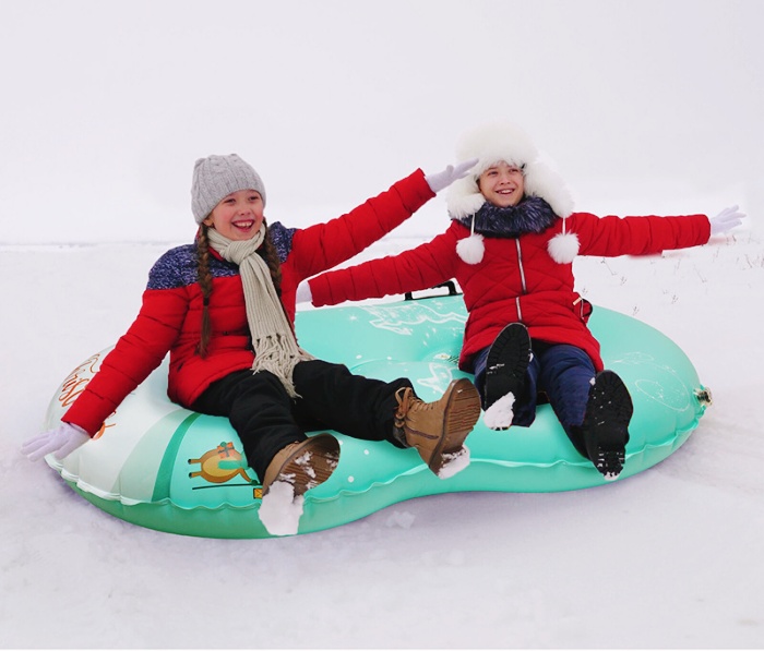 Heavy Duty 2 Person Winter Snow Tube Sled