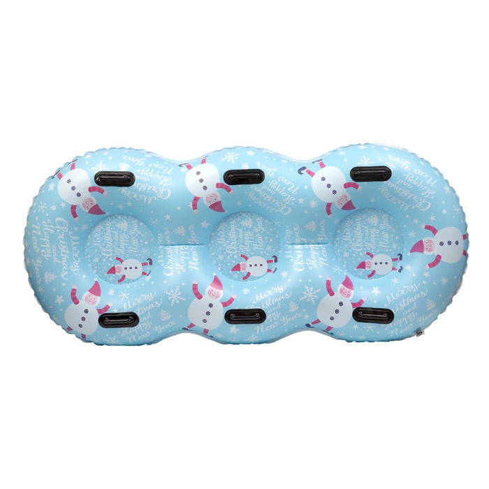 Heavy Duty 3 Person Winter Snow Tube Sled