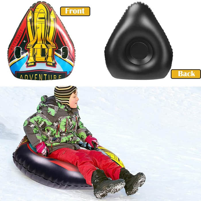 Heavy Duty Triangle Winter Snow Tube Sled