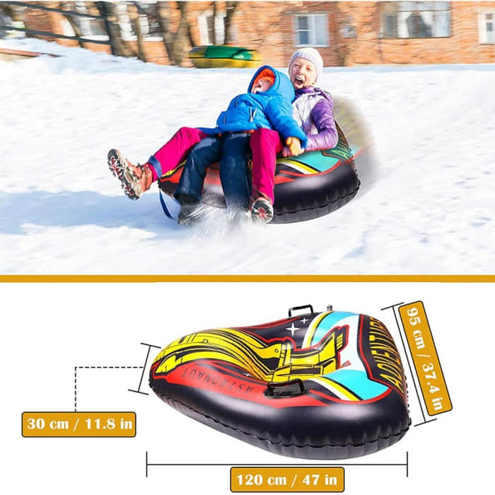 Heavy Duty Triangle Winter Snow Tube Sled