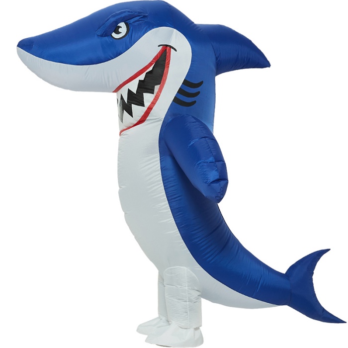 Inflatable Shark Halloween Funny Blow up Cosplay Party Costume