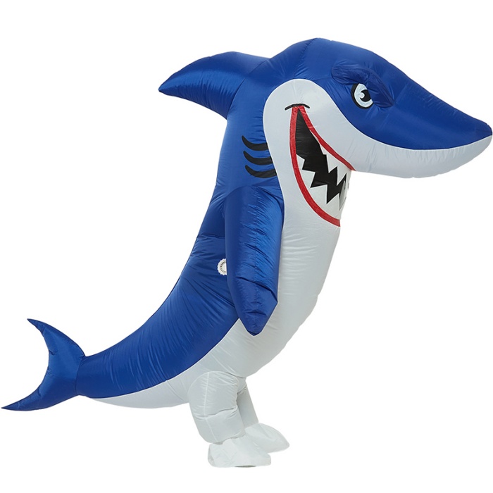 Inflatable Shark Halloween Funny Blow up Cosplay Party Costume