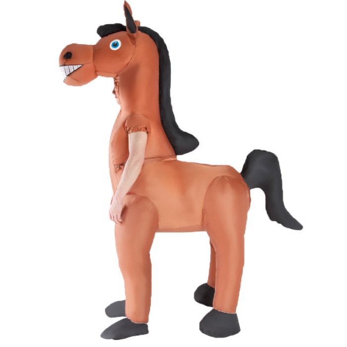  Adults Inflatable Ride on Horse Costume