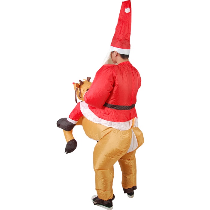 Elk Santa Claus Inflatable Costume