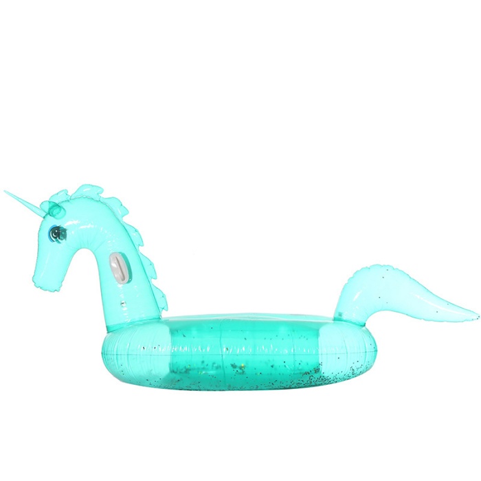Transparent Inflatable Unicorn Water Floating Row