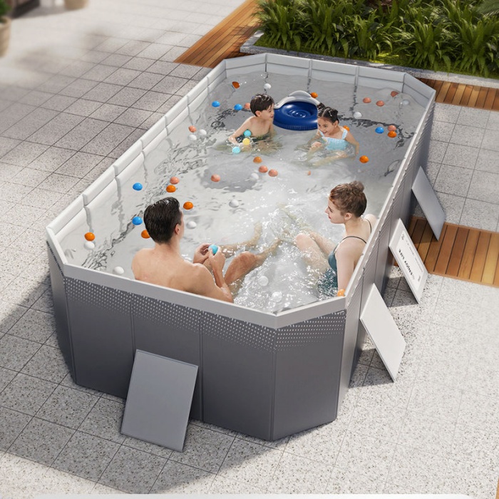 Foldable Non-Inflatable Kids and Adults Outdoor Swimming Pool