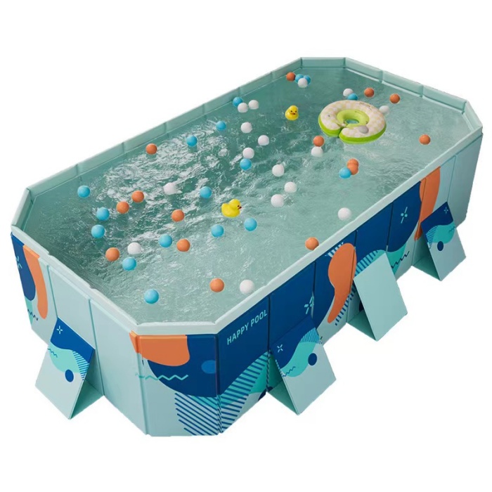 Foldable Non-Inflatable Kids and Adults Outdoor Swimming Pool