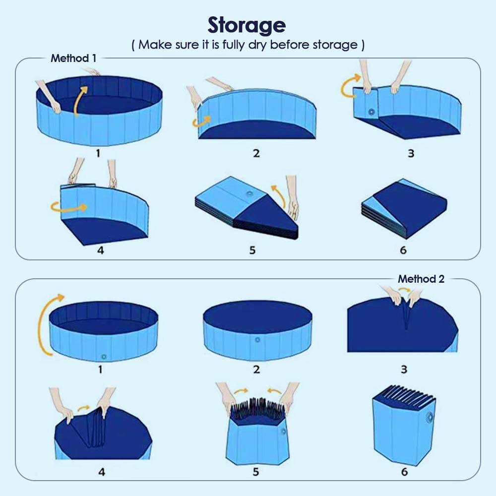 ‎Portable Foldable Dog Pet Pool