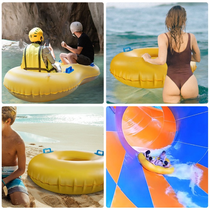 Single Seat Inflatable Water Park Slide Tube 