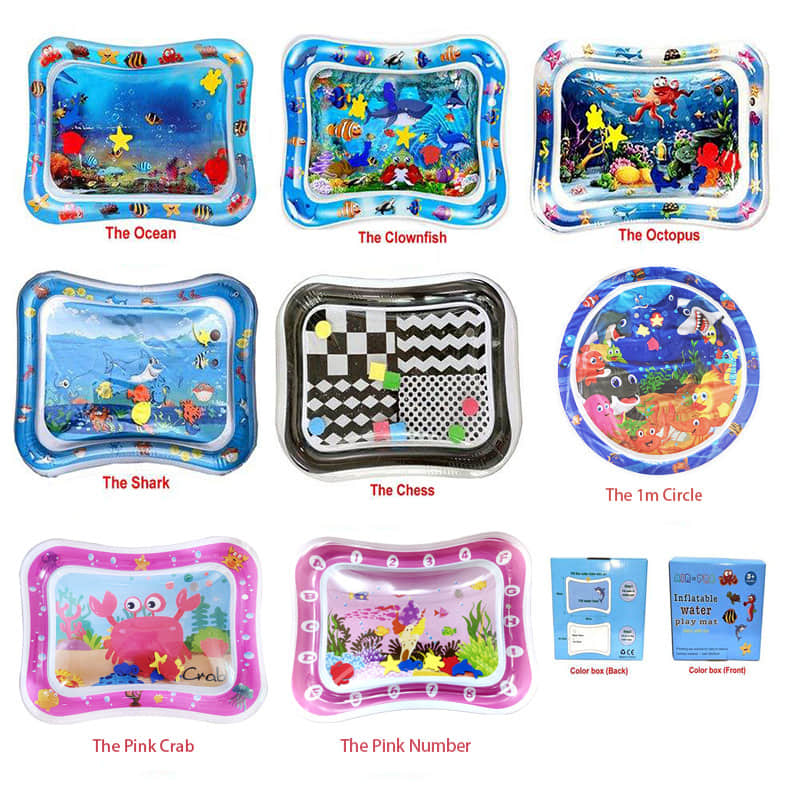 Inflatable Tummy Time Water Play Mat for Babies