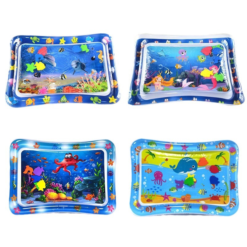 Inflatable Tummy Time Water Play Mat for Babies