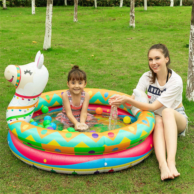 Inflatable Unicorn Llama Swimming Pool For Kids 
