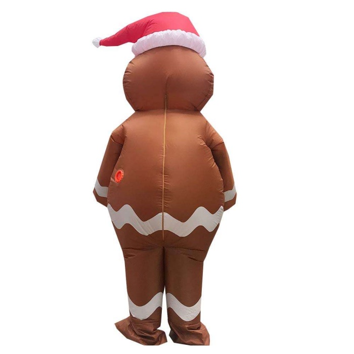 Inflatable gingerbreadman costume